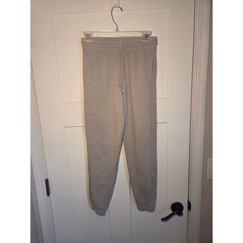 Aritzia Tna Cozy Fleece Mega Sweatpant Taupe Beige High Waisted Joggers 2XS - Picture 1 of 3